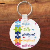 always unique totally intelligent sometime mysteri キーホルダー (正面)