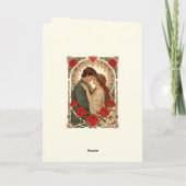 Always Us Romantic Art Nouveau Illustration カード (裏面)