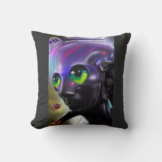 Always Watching - Ken Gage Art クッション (正面)