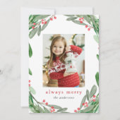 Always Water メリー color Holly Berryリース写真 シーズンカード (正面)