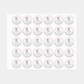 Always With Love Finger Heart Clothing Labels ラベル (シート)