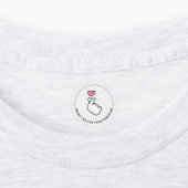 Always With Love Finger Heart Clothing Labels ラベル (貼付)