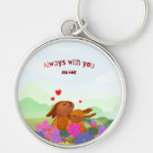 Always With You – Cute Bunny キーホルダー (正面)