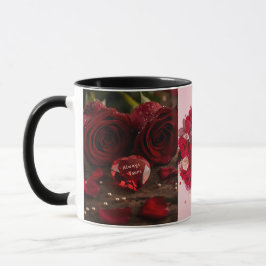 Always Yours Red Rose Romantic Morning Valentine  マグカップ