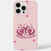 Always Yours Romantic Couple Hearts Phone Case Case-Mate iPhoneケース (裏面)
