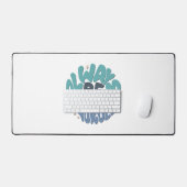 Always Yourself – 青前向き引用文 デスクマット (キーボード&マウス)