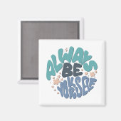 Always Yourself – 青前向き引用文 マグネット (正面/裏面)