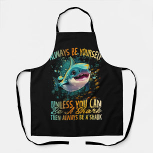 Always Yourself Shark Art Megalodon Sharks Biol エプロン