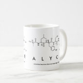 Alyceペプチド名mug コーヒーマグカップ (正面右)