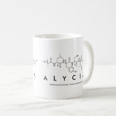 Alyciaのペプチッド名前のマグ コーヒーマグカップ (正面右)