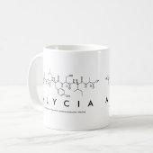 Alyciaのペプチッド名前のマグ コーヒーマグカップ (正面左)