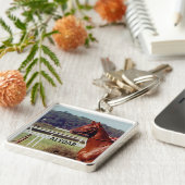 Alydarベルモントステークスのポストパレード1978年 キーホルダー (側面)