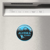 Alyeska Alaskaブルースノーボーダーマグネット マグネット (インサイチュ (食洗機))