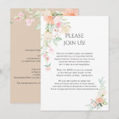 Alysa -詳細水彩春花 招待状 (正面/裏面)