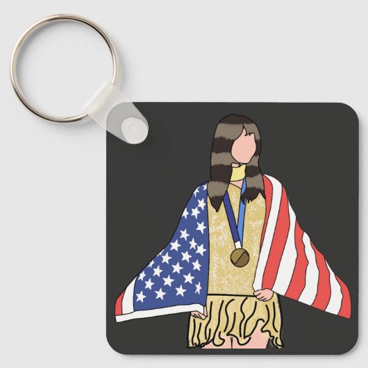 Alysa-Liu: The World Champion  キーホルダー (正面)