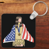 Alysa-Liu: The World Champion  キーホルダー (裏面)