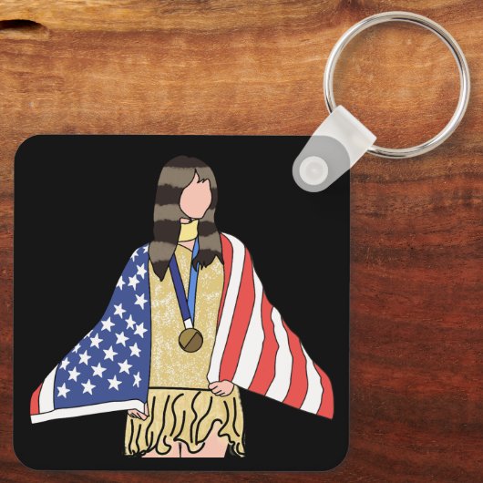 Alysa-Liu: The World Champion  キーホルダー (裏面)