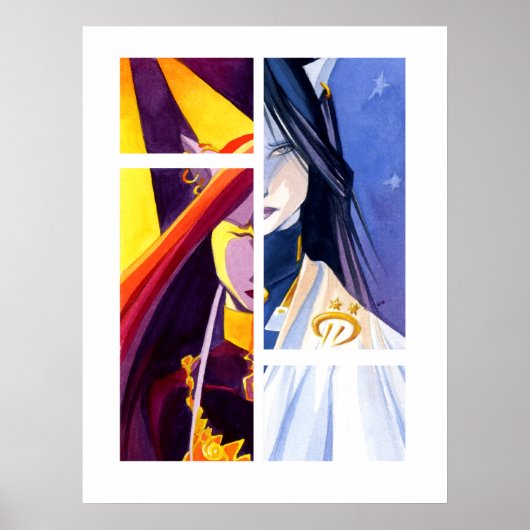 Alyshaの秋ステンドグラス窓 ポスター (正面)