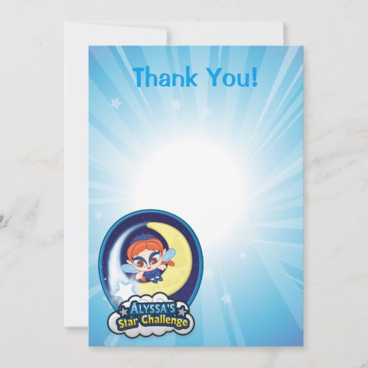 Alyssaの星の挑戦 サンキューカード (正面)