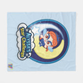 Alyssaの星の挑戦 フリースブランケット (正面(横))