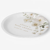 ALYSSAフローラサマーシックbohoフラワーベビーシャワー ペーパープレート (アングル)