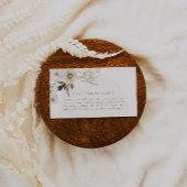 ALYSSAフローラサマーボホワイルドフラワーベビーシャワー エンクロージャーカード