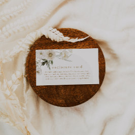 ALYSSAフローラサマーボホワイルドフラワーベビーシャワー エンクロージャーカード