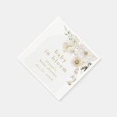 ALYSSAワイルドフラワーフローラベビーイン開花ベビーシャワー スタンダードカクテルナプキン (角)