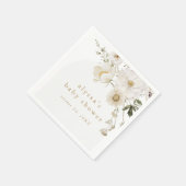 ALYSSAワイルドフラワーフローラボホフラワーベビーシャワー スタンダードカクテルナプキン (角)