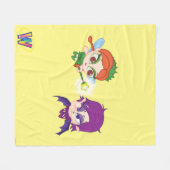 Alyssa対Nafaria フリースブランケット (正面(横))