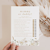 ALYSSA誰がママのパパ赤ちゃんシャワーのゲームカード 招待状