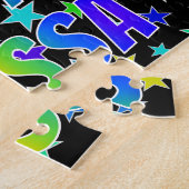 「ALYSSA」名、おもしろい「ハッピーバースデー」 ジグソーパズル (側面)