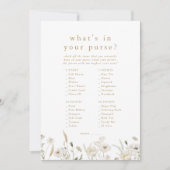 ALYSSA Boho Flowerあなたの財布ゲームカードに何がある 招待状 (正面)