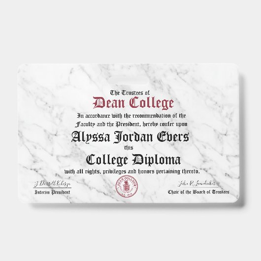 Alyssa Jordan Evers バッジ (正面)