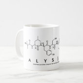 Alyssiaペプチド名mug コーヒーマグカップ (正面左)