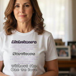 ALZ Alzheimers Disease Awareness Survivors Tシャツ