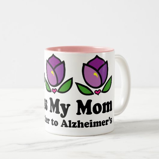 Alzheimerのお母さんの記憶のマグ ツートーンマグカップ (正面右)