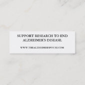 Alzheimerのサポートしおり スキニー名刺 (裏面)