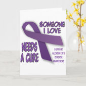 Alzheimerのサポート カード (黄色い花)