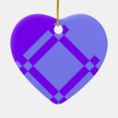 Alzheimerのスカンジナビアのハートのオーナメント セラミックオーナメント (裏面)