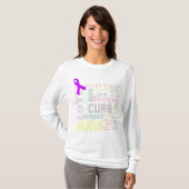 Alzheimerの感動的な単語の長袖のワイシャツ Tシャツ (正面フル)