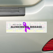 Alzheimerの感動的な単語 バンパーステッカー (車上)