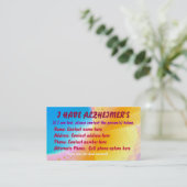 Alzheimerの接触の(無くなった)カード コーリングカード (スタンド正面)