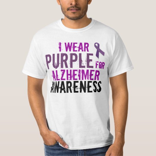 alzheimerの認識度のワイシャツ tシャツ (正面)