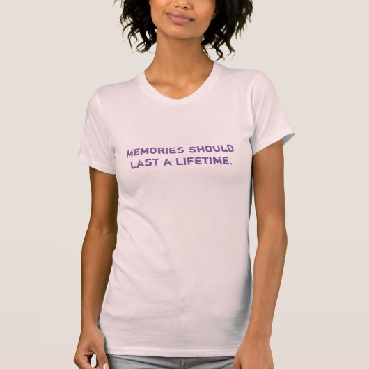 Alzheimerの認識度のワイシャツ Tシャツ (正面)