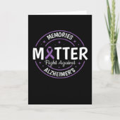 Alzheimer Brain Awareness Support Memories Matter カード (正面)