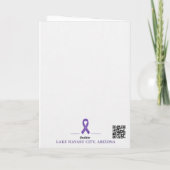 Alzheimer’s Dementia Awareness Purple サンキューカード (裏面)