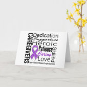 Alzheimersの病気の介護者のコラージュ カード (黄色い花)