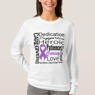 Alzheimersの病気の介護者のコラージュ Tシャツ