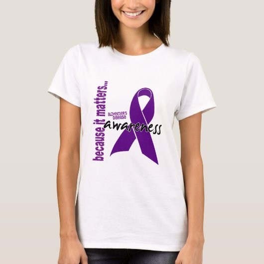 Alzheimersの病気の認識度 Tシャツ (正面)
